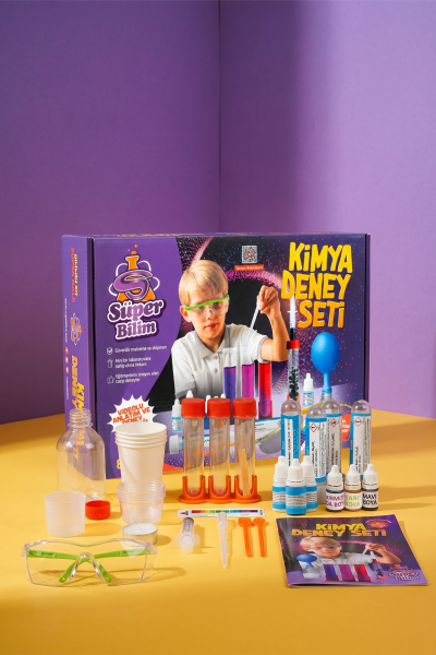Süper Bilim Kimya Deney Seti | STEM seti, eğitici eğlenceli bilimsel deneyler