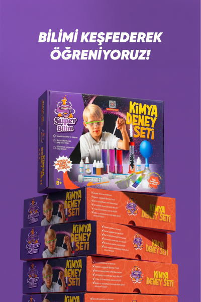 Süper Bilim Kimya Deney Seti | STEM seti, eğitici eğlenceli bilimsel deneyler