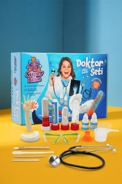 Süper Bilim Doktor Seti | STEM seti, çocuklar için eğitici, eğlenceli bilimsel deneyler