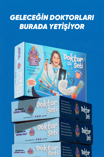 Süper Bilim Doktor Seti | STEM seti, çocuklar için eğitici, eğlenceli bilimsel deneyler