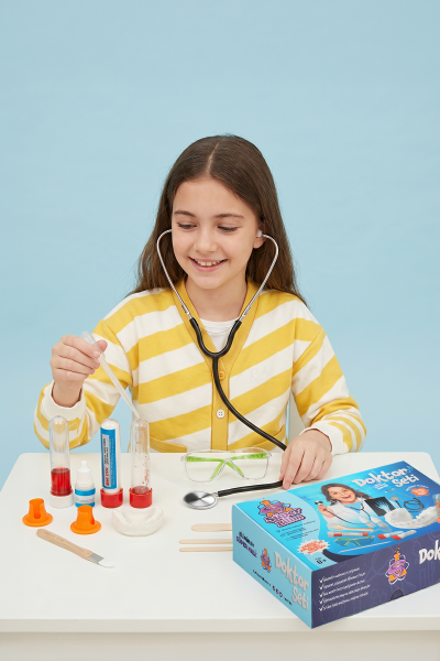 Süper Bilim Doktor Seti | STEM seti, çocuklar için eğitici, eğlenceli bilimsel deneyler