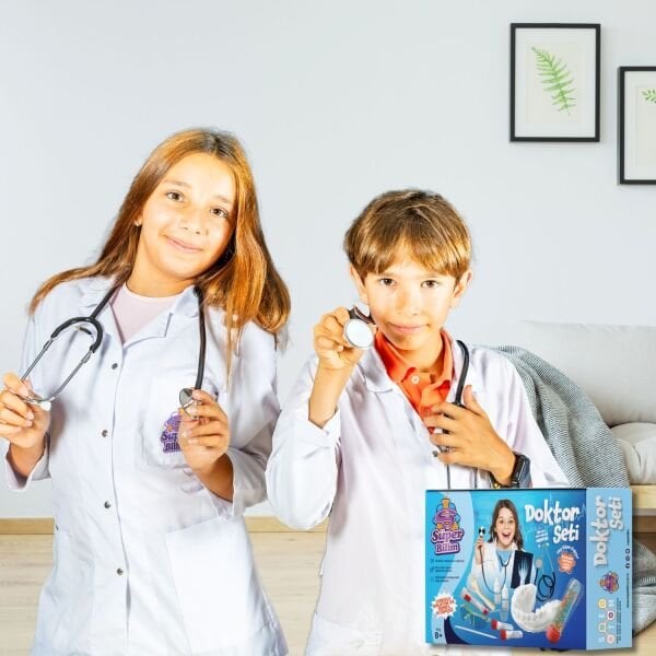 Süper Bilim Doktor Seti | STEM seti, çocuklar için eğitici, eğlenceli bilimsel deneyler