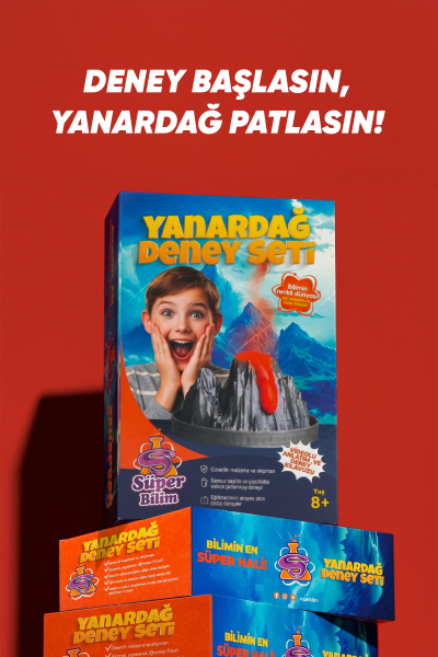 Süper Bilim Yanardağ Deney Seti | STEM seti, çocuklar için eğitici, eğlenceli bilimsel deneyler