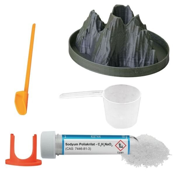 Karlı Dağ Deneyi | Süper Emici Polimer Deneyi Seti