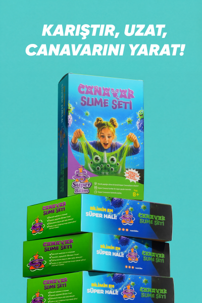 Süper Bilim Canavar Slime Seti | STEM seti, çocuklar için eğitici, eğlenceli bilimsel deneyler